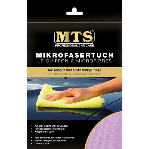 MTS Mikrofasertuch, Rosa, 40 x 40 cm