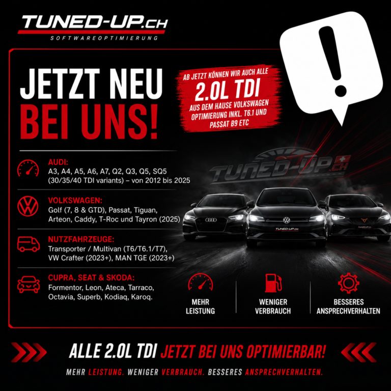 2.0 TDI Softwareoptimierung VAG Schweiz