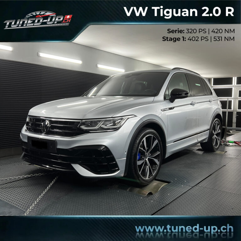 VW Tiguan R mit Stage-1-Optimierung auf 402 PS und 531 Nm bei Tuned-up in Rorbas.